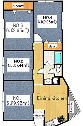 Guesthouse Gokokuji 3rd Floor Room 3 Share House